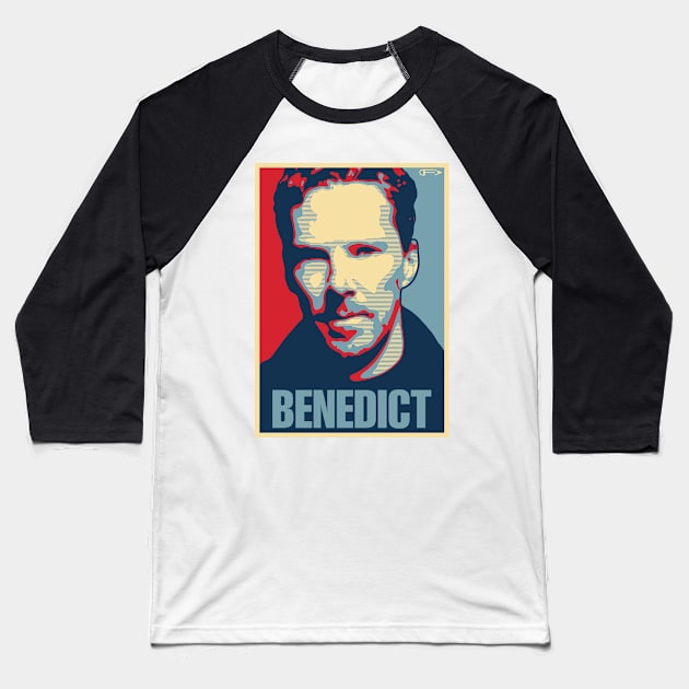 Benedict Baseball T-Shirt by DAFTFISH